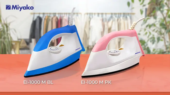 Gambar ANTI KUSUT DENGAN SETRIKA MIYAKO EI-1000 M| | Miyako Indonesia