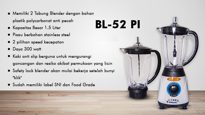 Blender Miyako BL-51 GI & BL-52 PI