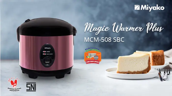 RESEP FLUFFY CHEESECAKE DENGAN MAGIC WARMER PLUS MIYAKO MCM-508 SBC
