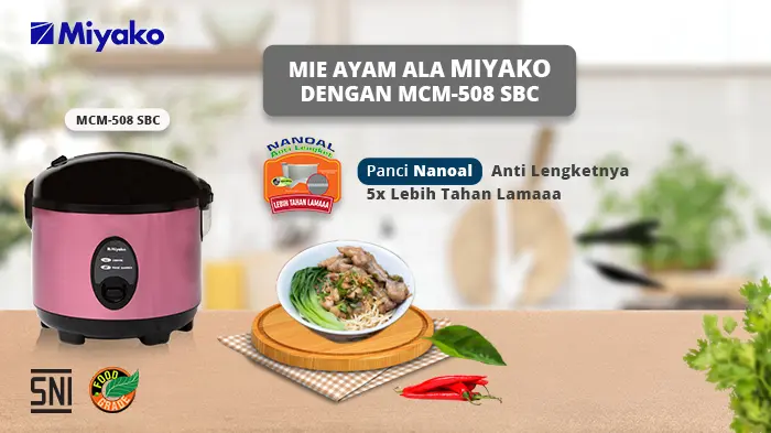 Mie Ayam ala Magic Warmer Plus Miyako MCM-508 SBC