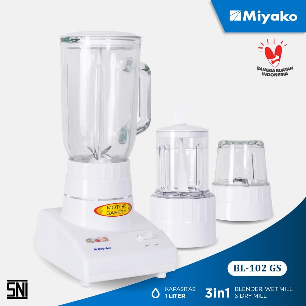 Gambar Blender Kaca Miyako BL-102 GS Detail | Blender | Miyako Indonesia