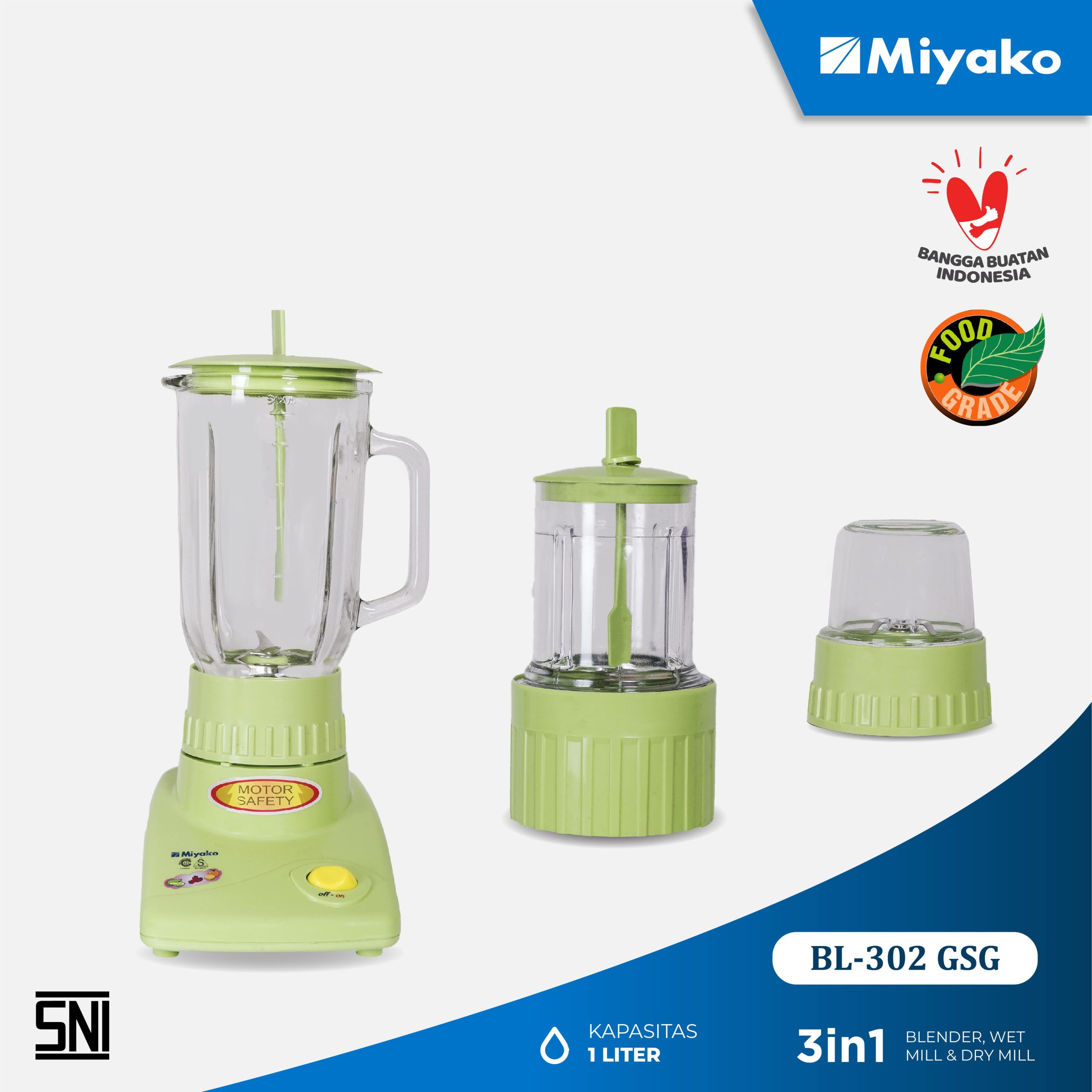 Gambar Blender Kaca Miyako BL-302 GSG Detail | Blender | Miyako Indonesia