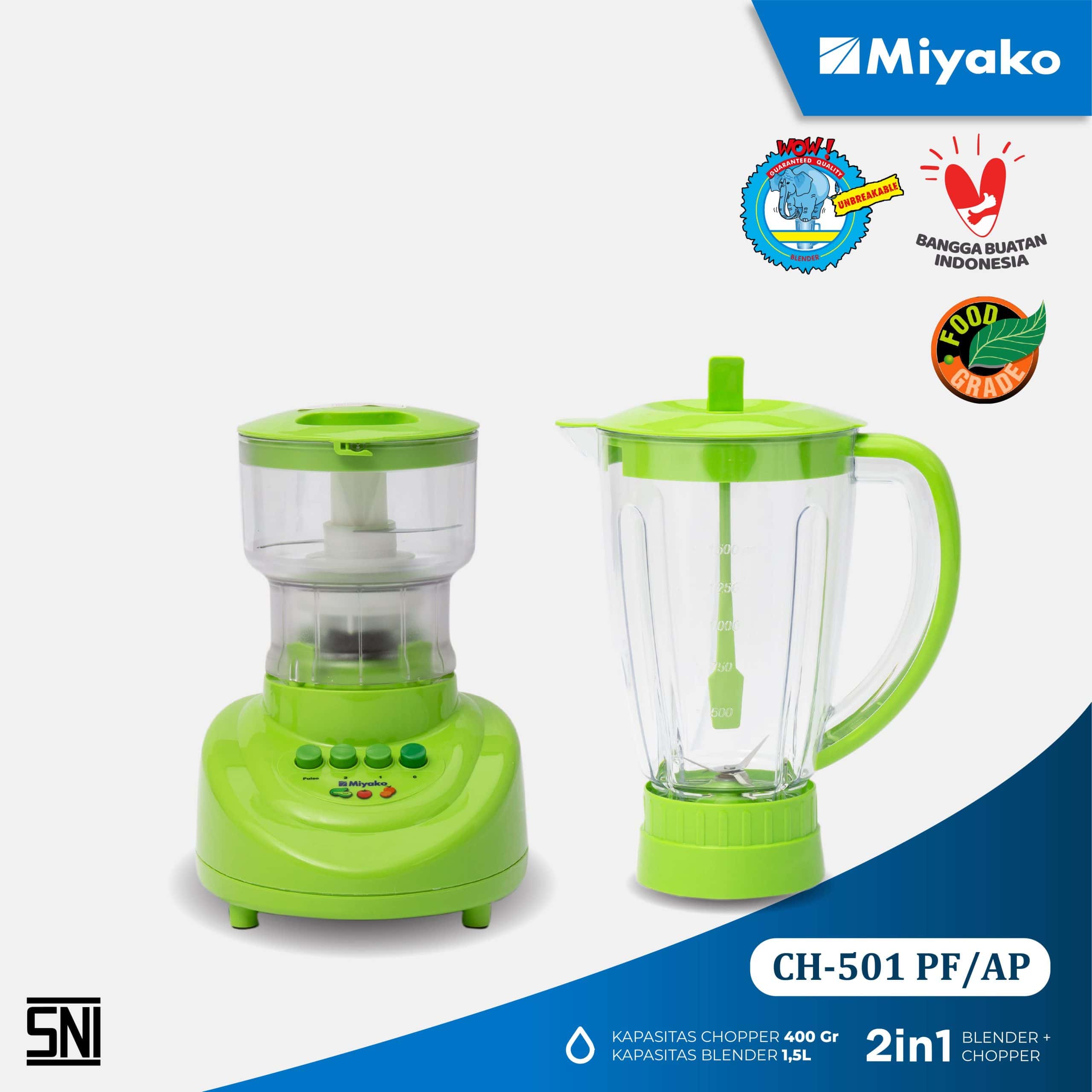 Gambar Chopper Blender Miyako CH-501 PF/AP Detail | Chopper Blender - Blender | Miyako Indonesia