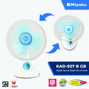 Gambar Kipas Angin Miyako KAD-927 B GB Detail | Desk Fan - Kipas Angin | Miyako Indonesia