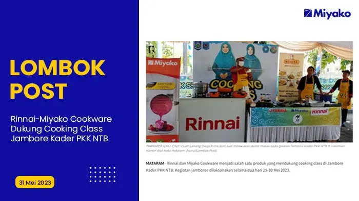 Miyako Ikut Meriahkan Acara Cooking Class Jambore Kader PKK di NTB