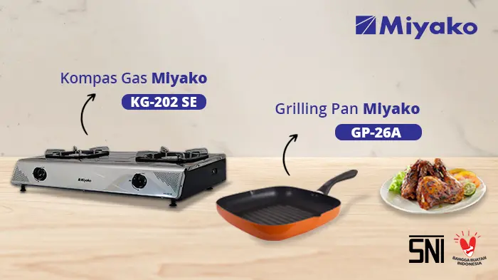RESEP AYAM BAKAR TEFLON DENGAN KOMPOR MIYAKO KG-202 SE