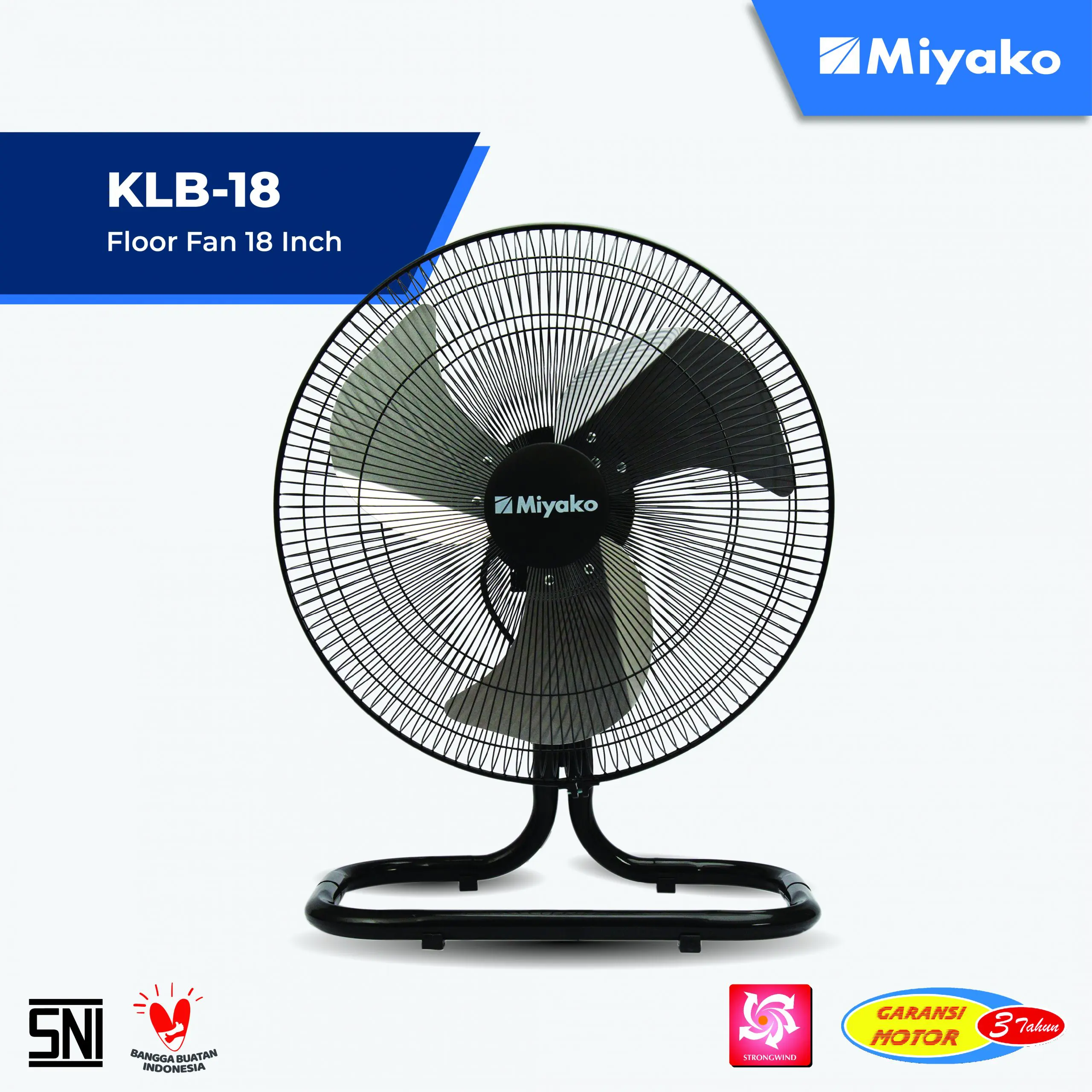 Gambar Electric Fan Miyako KLB-18 Detail | Industrial - Kipas Angin | Miyako Indonesia