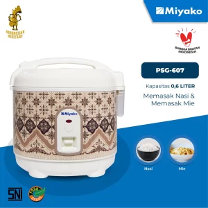 Gambar Rice Cooker Miyako PSG-607 Detail | Penanak Nasi - Rice Cooker | Miyako Indonesia