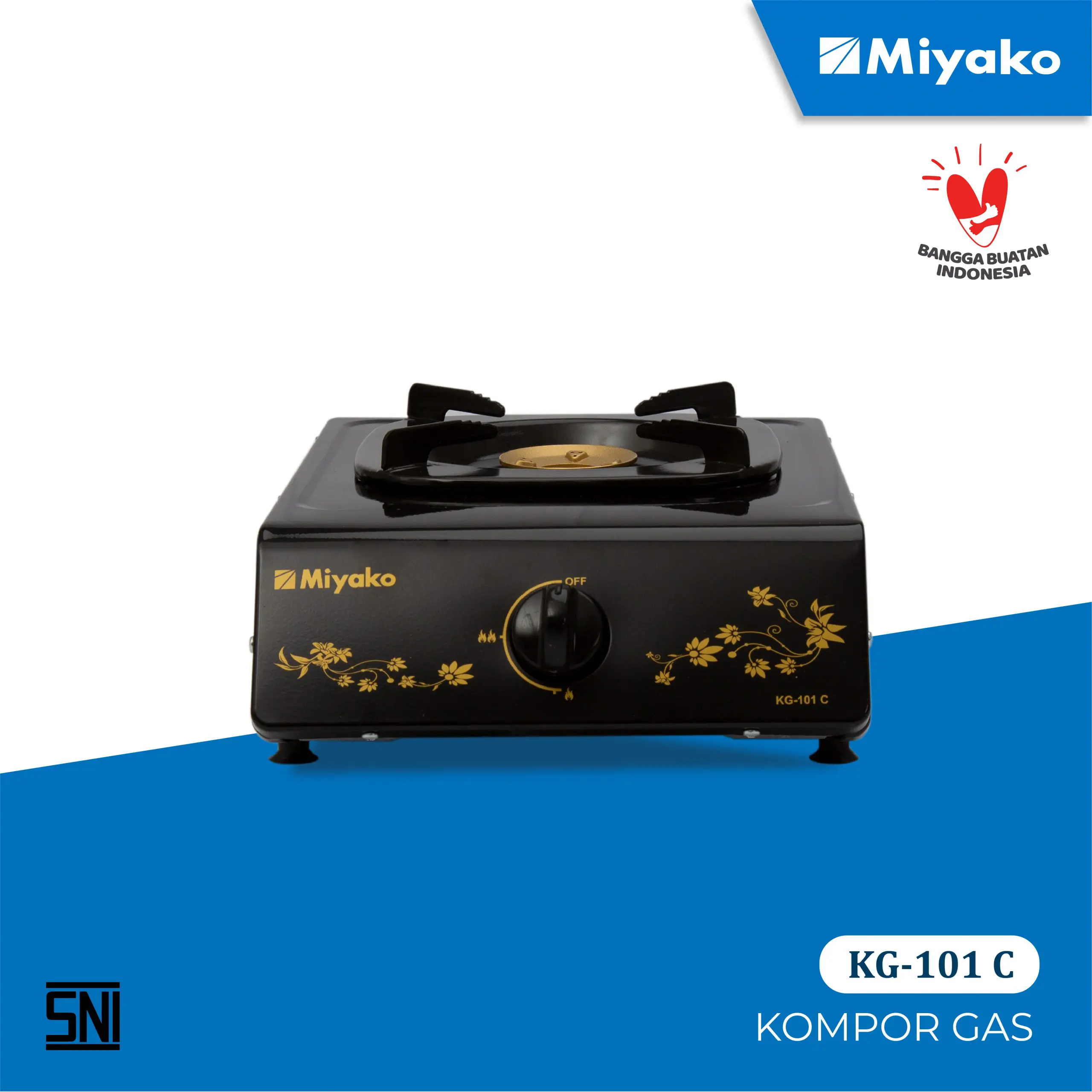 Gambar Kompor Gas Miyako KG-101 C Detail | Satu Tungku - Kompor | Miyako Indonesia