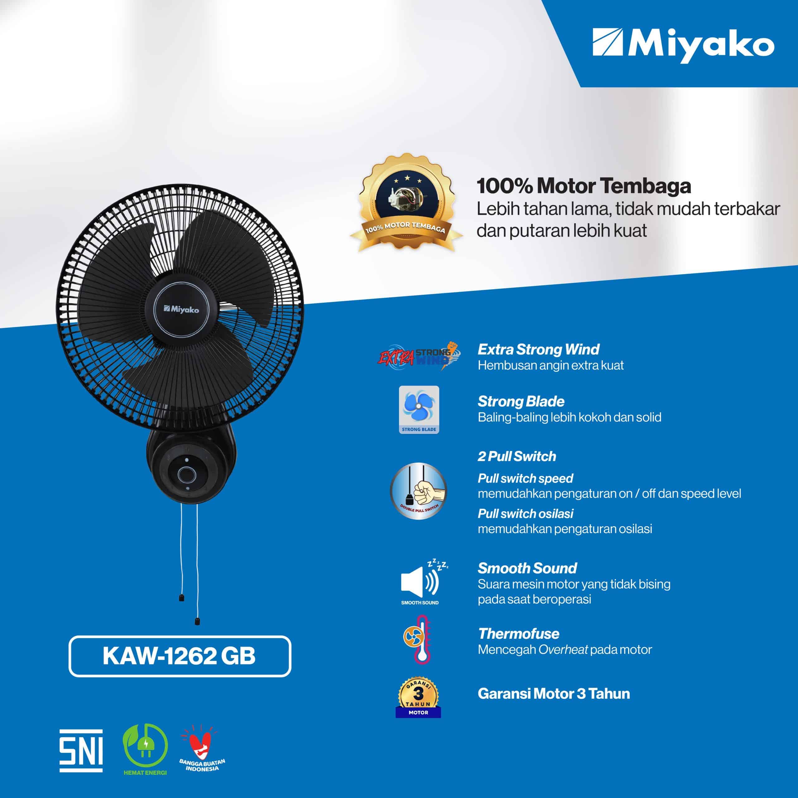 Kipas Angin Miyako KAW-1262 GB