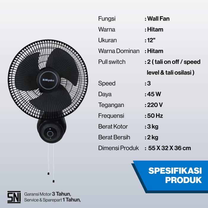 Kipas Angin Miyako KAW-1262 GB