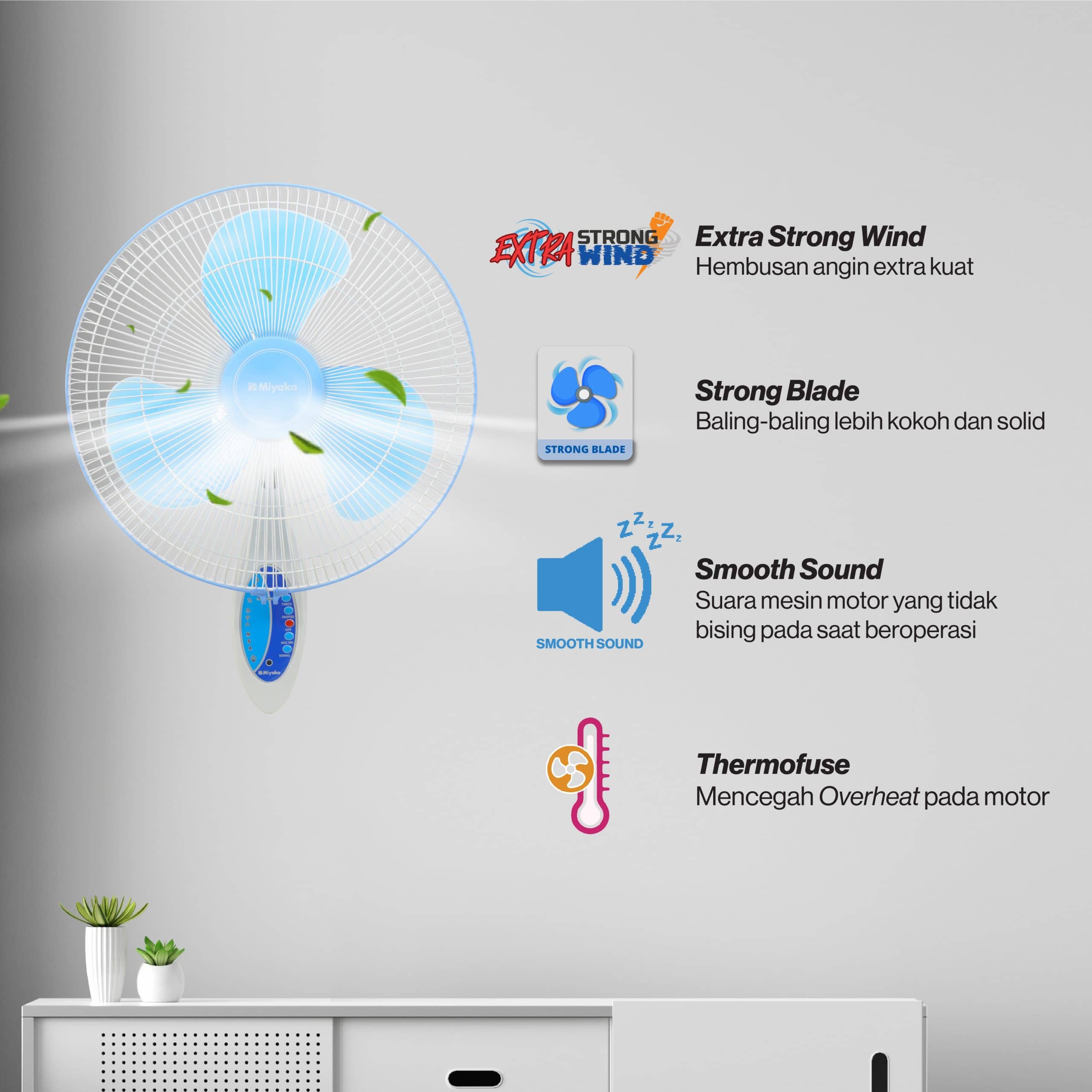 Kipas Angin Miyako KAW-1689 RC