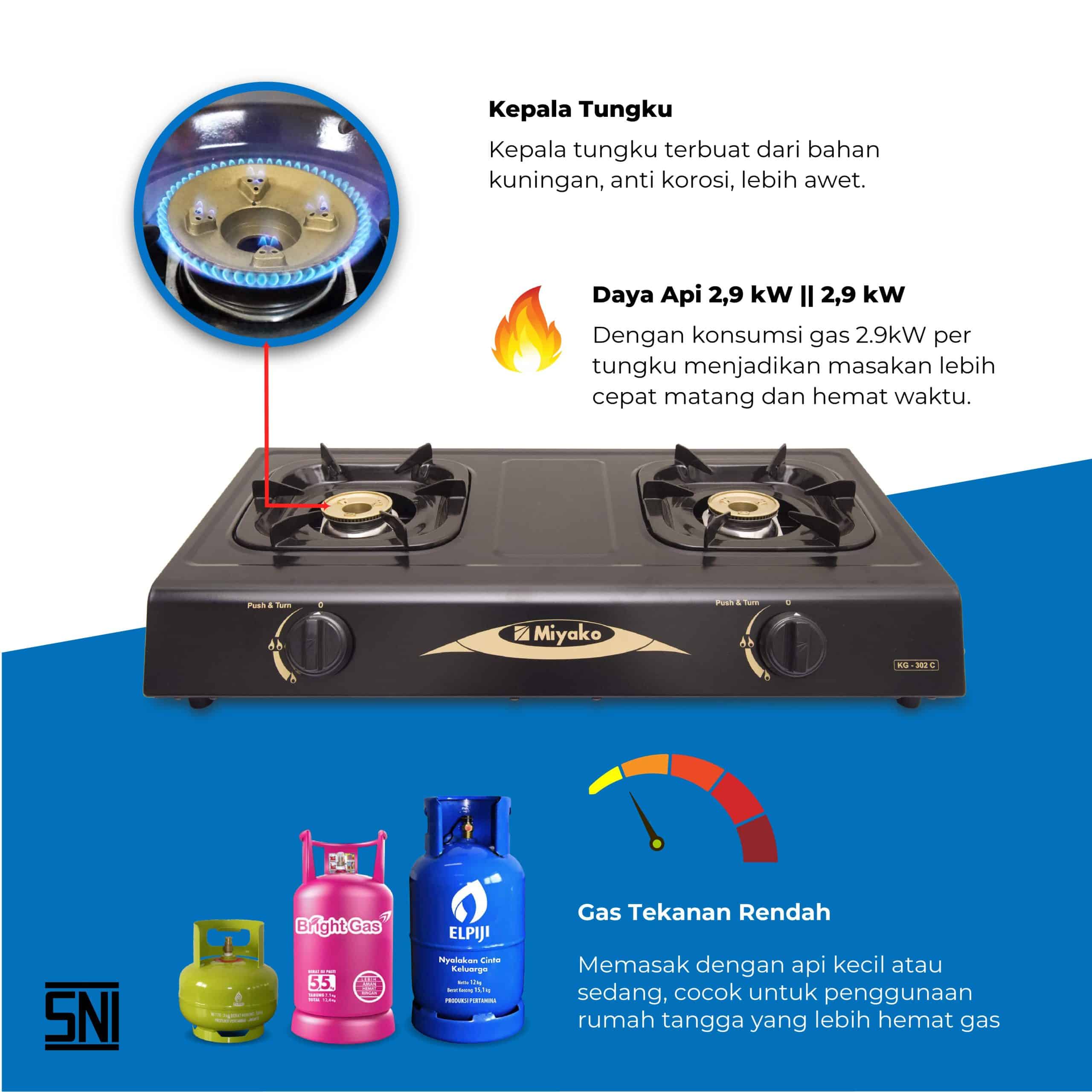 Kompor Gas Miyako KG-302 C