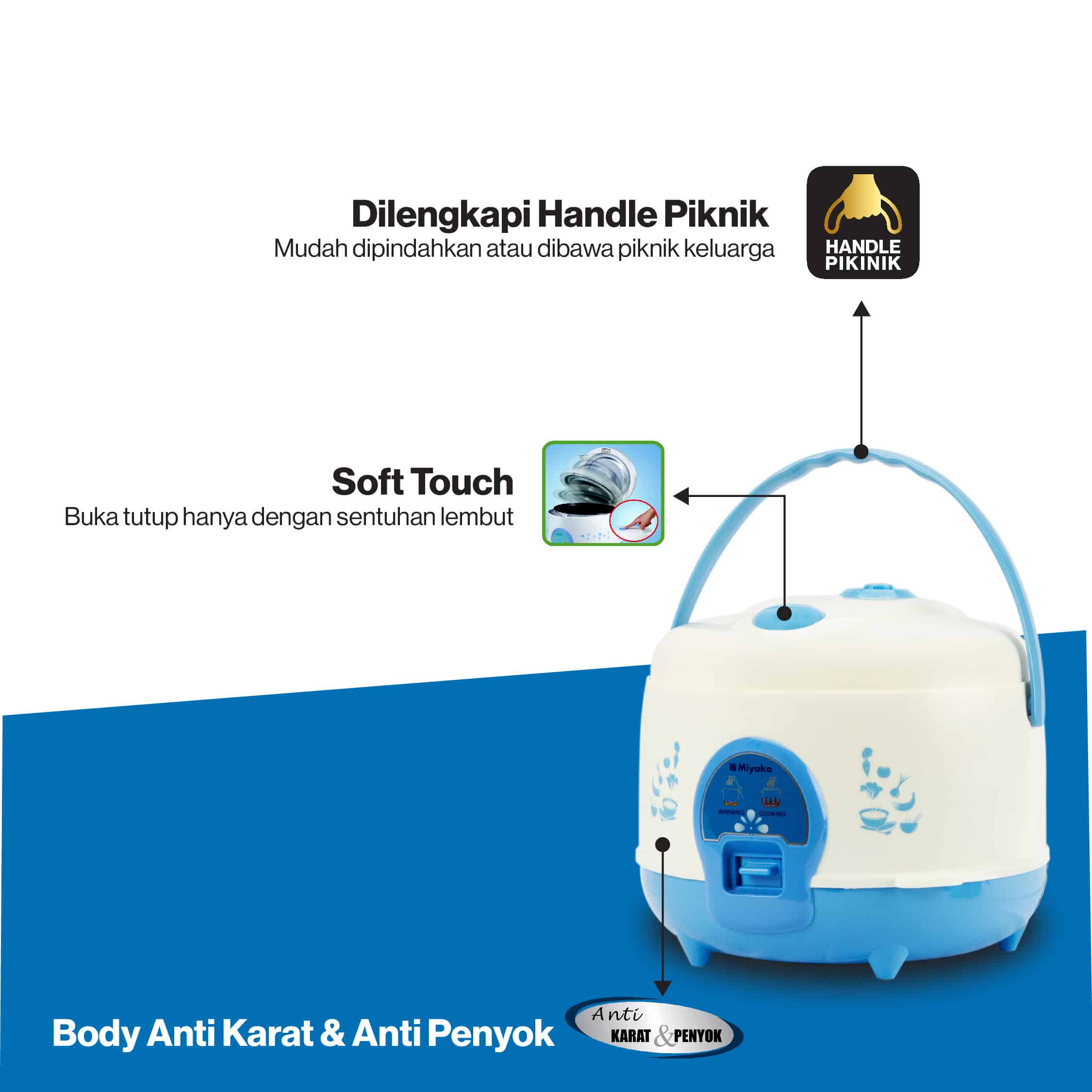 Rice Cooker Miyako MCM-512 C