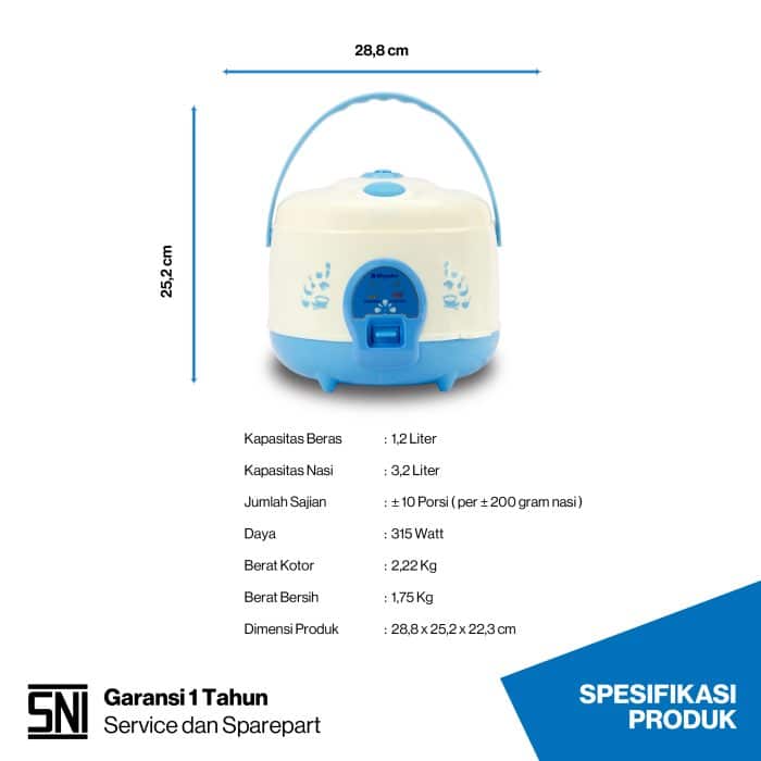 Rice Cooker Miyako MCM-512 C