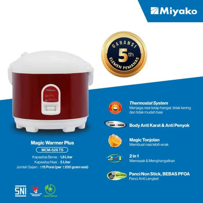 Rice Cooker Miyako MCM-528 TS