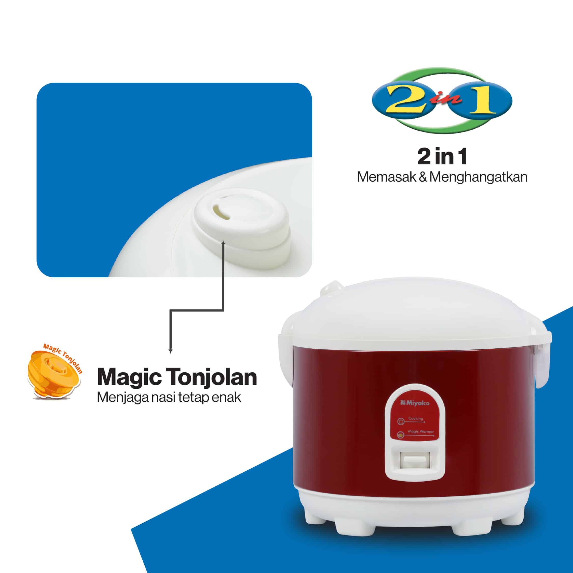 Rice Cooker Miyako MCM-528 TS