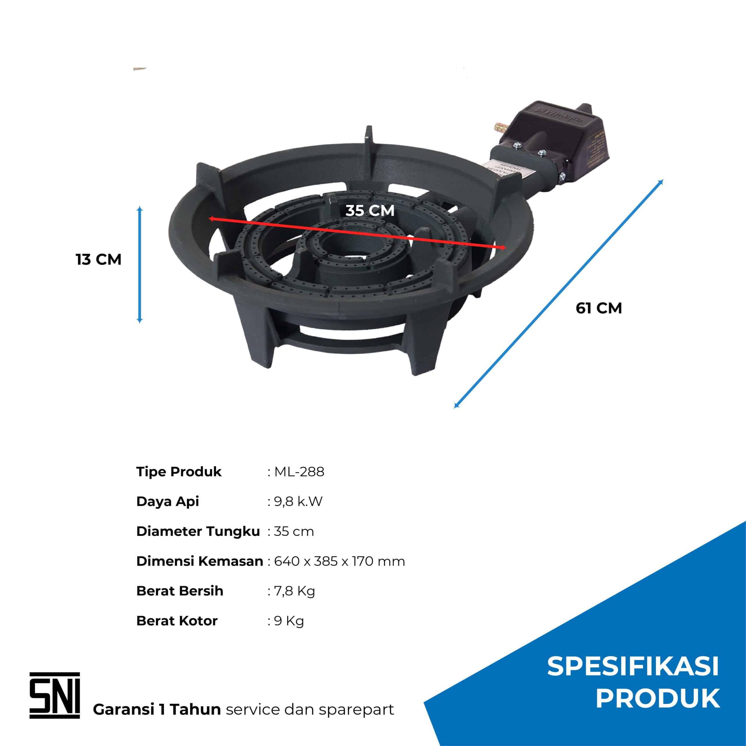 Kompor Gas Miyako ML-288
