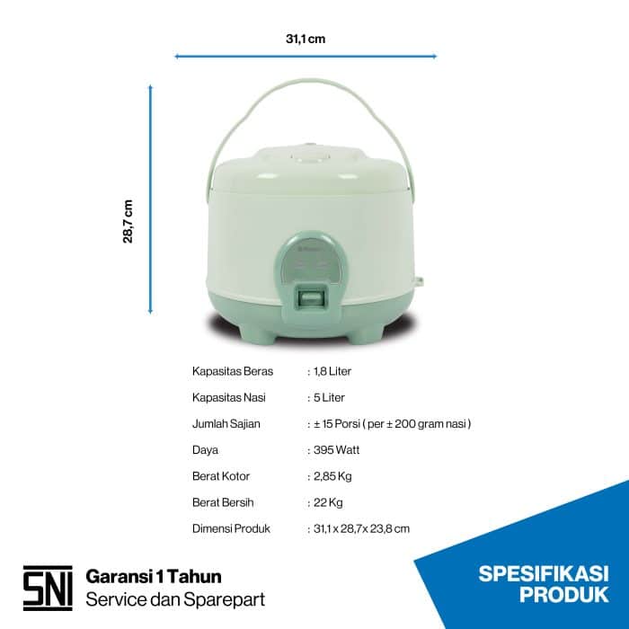 Rice Cooker Miyako MCM-586 SBC