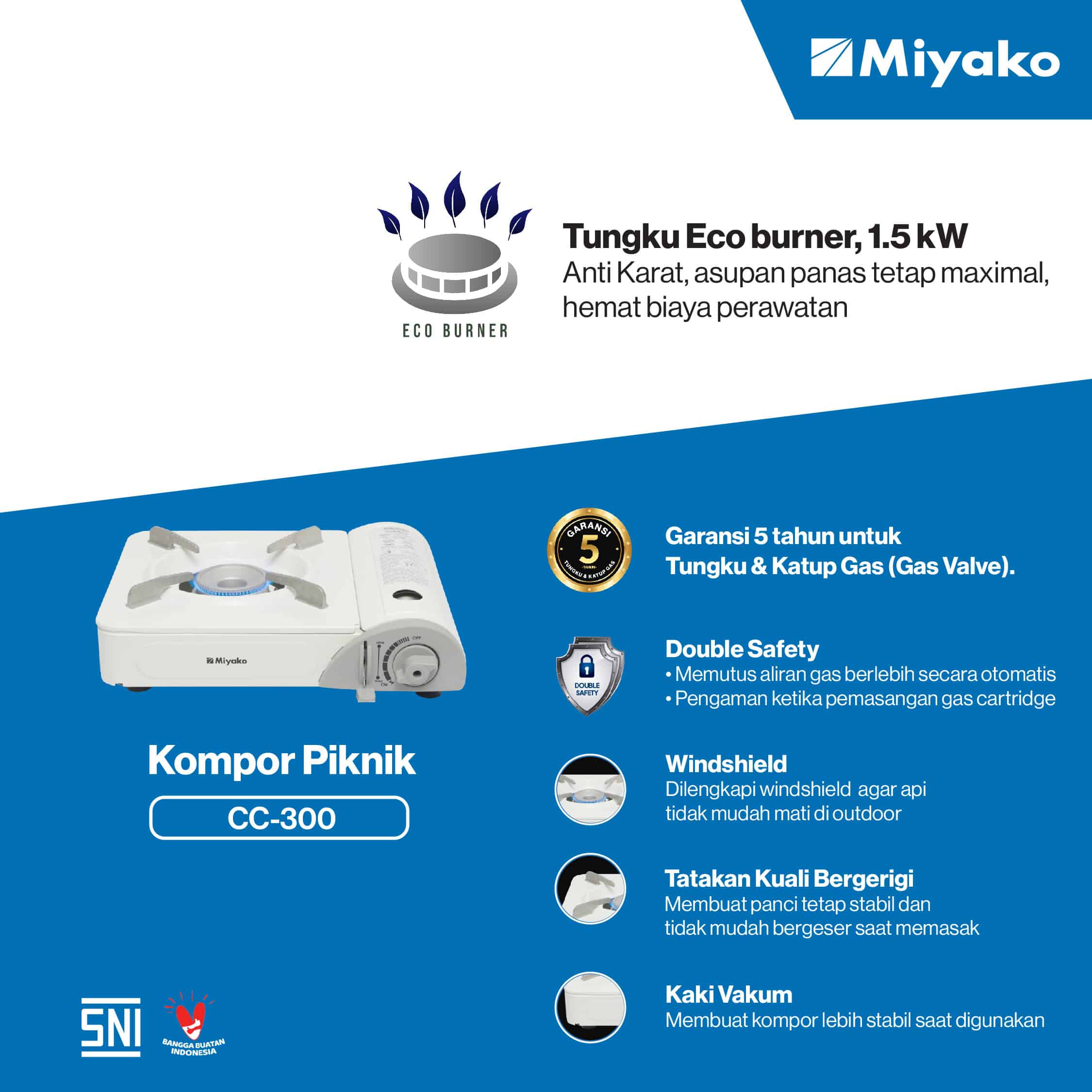 Kompor Piknik Miyako CC-300