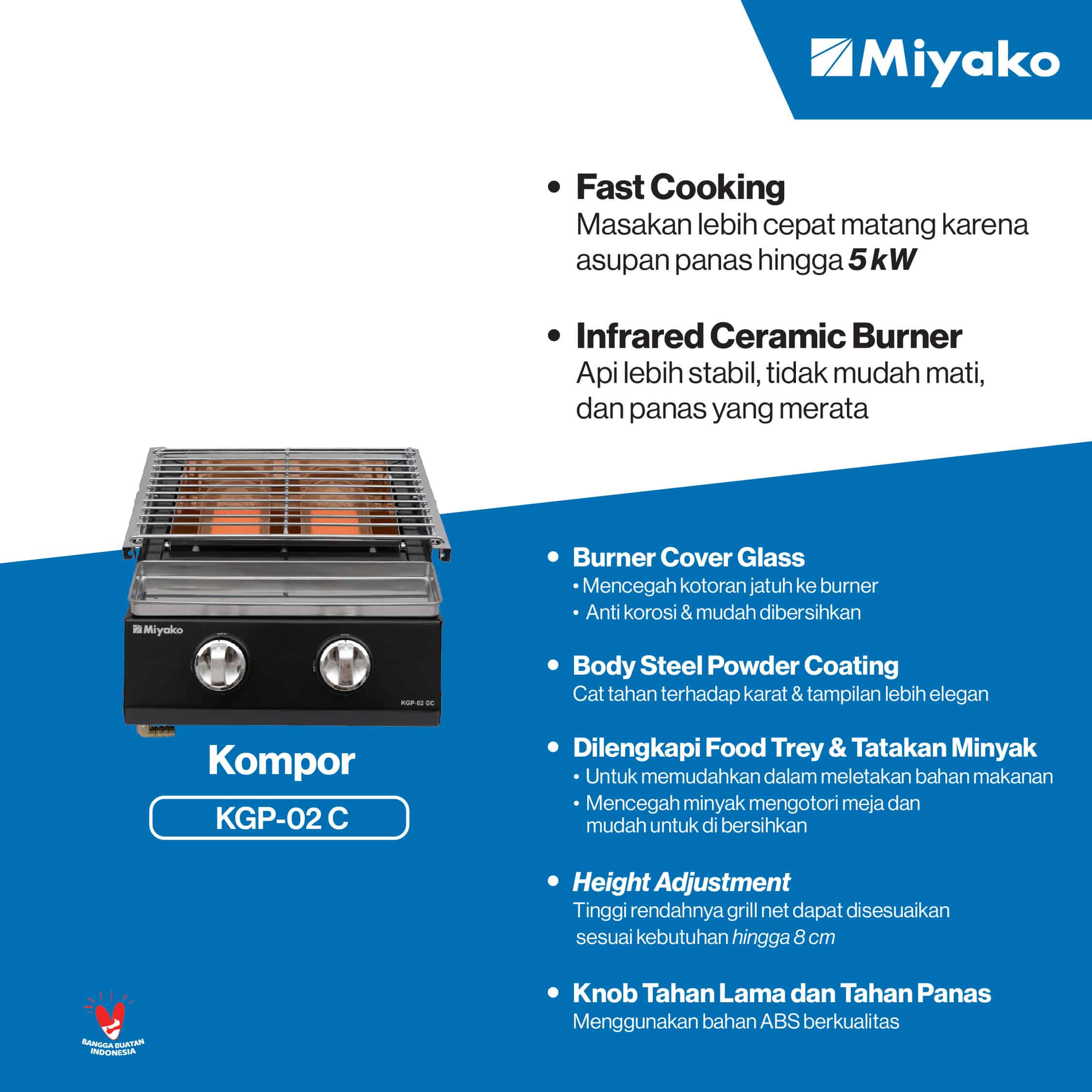 Kompor Miyako KGP-02 C
