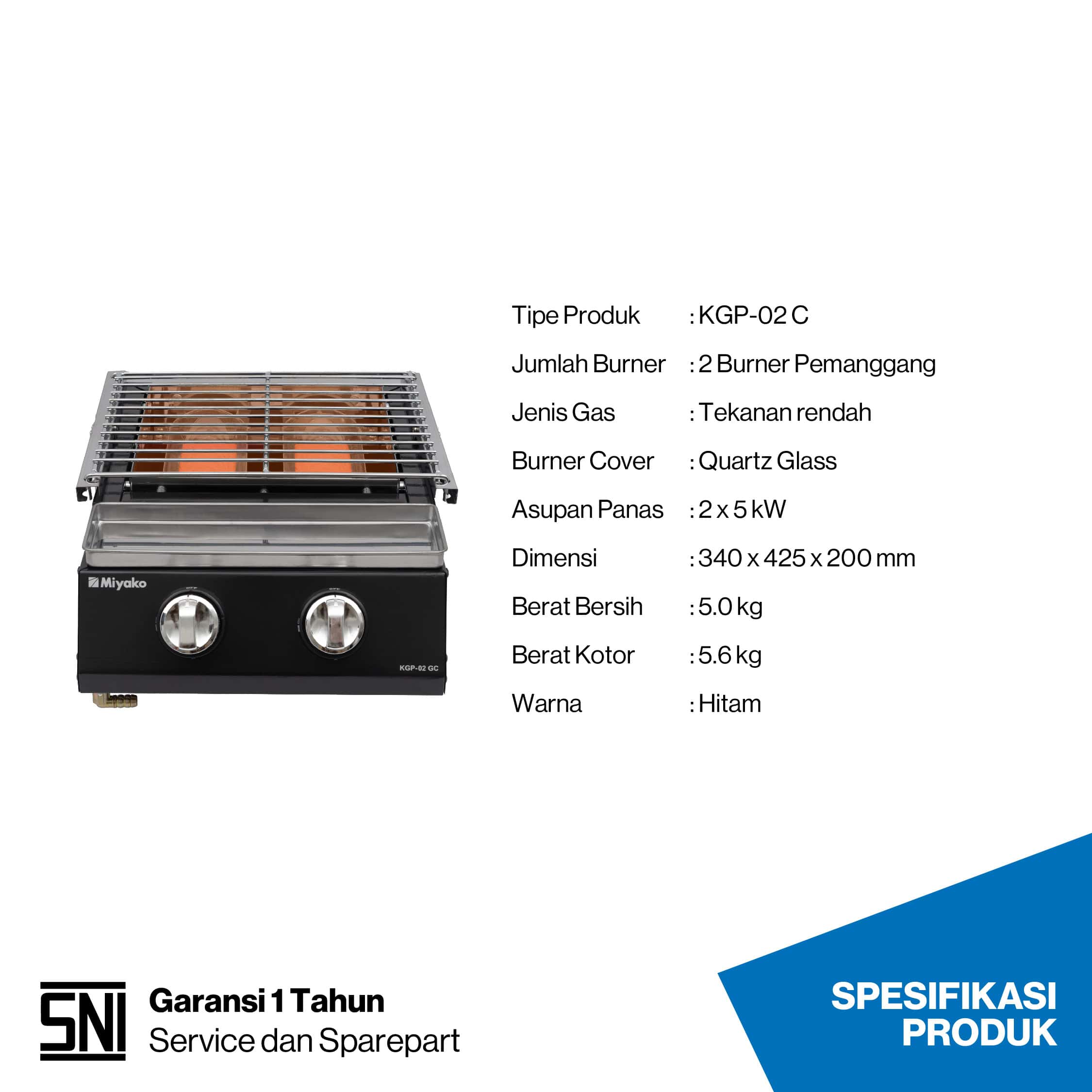 Kompor Miyako KGP-02 C